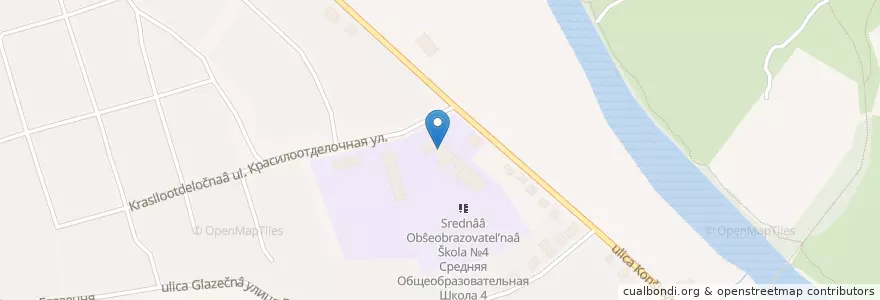 Mapa de ubicacion de Школа 4 en 俄罗斯/俄羅斯, Центральный Федеральный Округ, 莫斯科州, Городской Округ Серпухов.