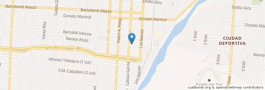 Mapa de ubicacion de Piquera de Coco Taxis en Cuba, Guantánamo, Guantánamo, Ciudad De Guantánamo.