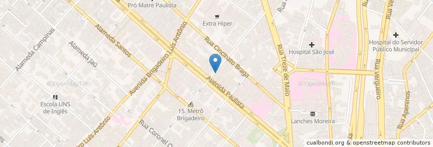 Mapa de ubicacion de Lanchonete La Villetto en Бразилия, Юго-Восточный Регион, Сан-Паулу, Região Geográfica Intermediária De São Paulo, Região Metropolitana De São Paulo, Região Imediata De São Paulo, Сан-Паулу.