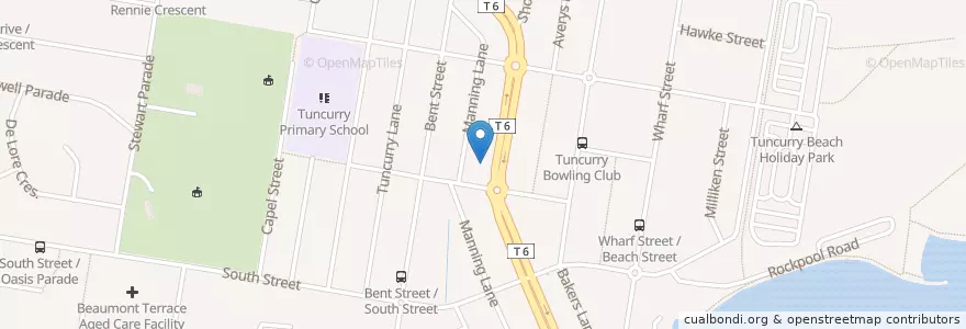 Mapa de ubicacion de Great Lakes Cinema 3 en Australia, New South Wales, Mid-Coast Council.