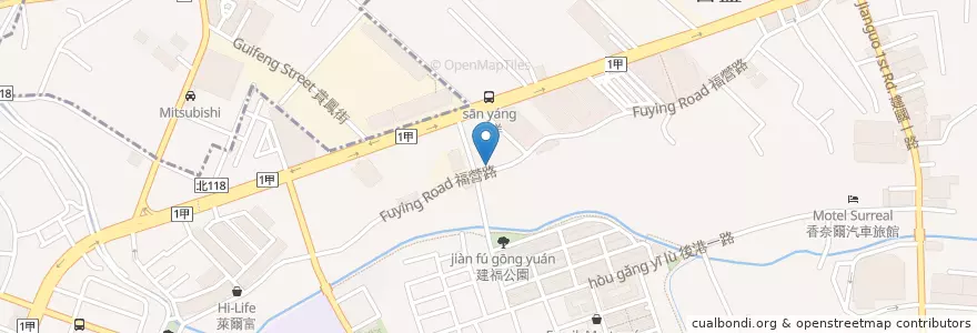 Mapa de ubicacion de 快樂動物醫院 en 타이완, 신베이 시, 신좡 구.
