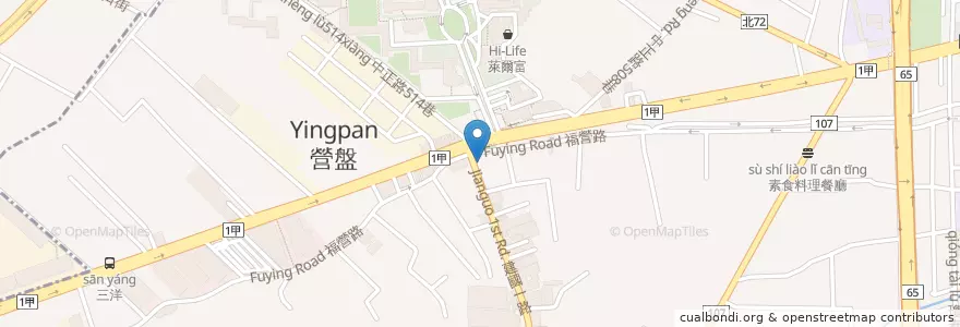 Mapa de ubicacion de 名廚鐵板燒 en Taiwan, Nuova Taipei, Distretto Di Xinzhuang.