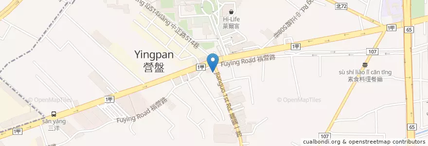 Mapa de ubicacion de 輔仁牙醫診所 en 타이완, 신베이 시, 신좡 구.