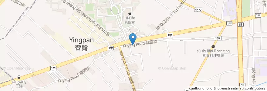 Mapa de ubicacion de 同德素食 en تایوان, 新北市, 新莊區.