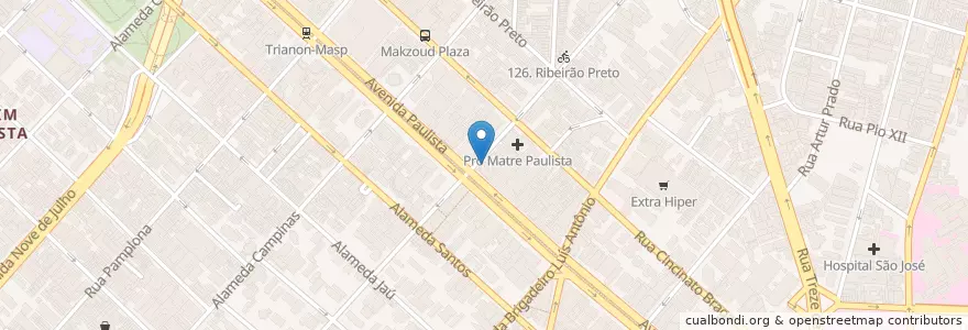Mapa de ubicacion de McCafé en Brasil, Região Sudeste, São Paulo, Região Geográfica Intermediária De São Paulo, Região Metropolitana De São Paulo, Região Imediata De São Paulo, São Paulo.