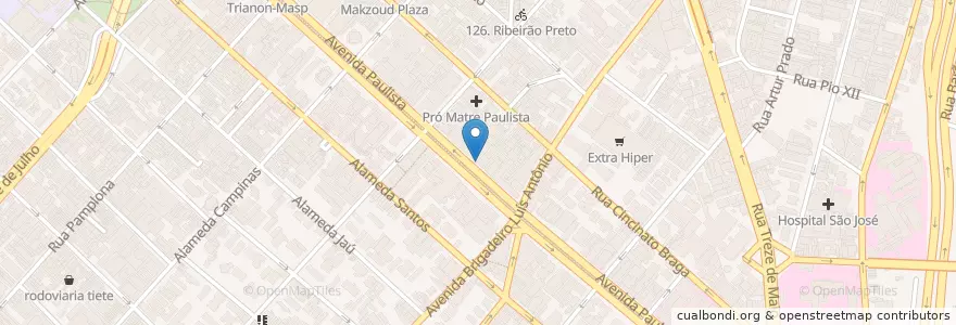 Mapa de ubicacion de Santander en برزیل, منطقه جنوب شرقی برزیل, سائوپائولو, Região Geográfica Intermediária De São Paulo, Região Metropolitana De São Paulo, Região Imediata De São Paulo, سائوپائولو.