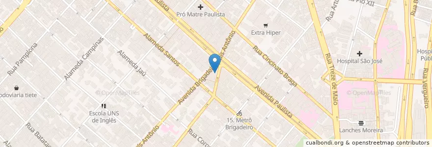 Mapa de ubicacion de La Bárbara Forneria en برزیل, منطقه جنوب شرقی برزیل, سائوپائولو, Região Geográfica Intermediária De São Paulo, Região Metropolitana De São Paulo, Região Imediata De São Paulo, سائوپائولو.