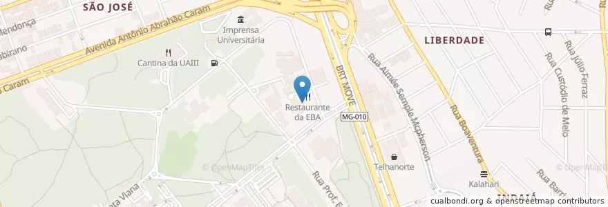 Mapa de ubicacion de D.A. Belas Artes en ブラジル, 南東部地域, ミナス ジェライス, Região Geográfica Intermediária De Belo Horizonte, Região Metropolitana De Belo Horizonte, Microrregião Belo Horizonte, ベロオリゾンテ.