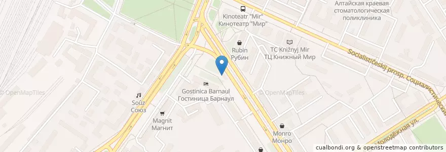 Mapa de ubicacion de Barashka House en Rusia, Сибирский Федеральный Округ, Алтайский Край, Городской Округ Барнаул.