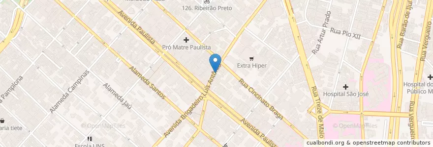 Mapa de ubicacion de Via Palazzo en Brazilië, Regio Zuidoost, São Paulo, Região Geográfica Intermediária De São Paulo, Região Metropolitana De São Paulo, Região Imediata De São Paulo, São Paulo.