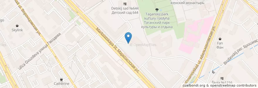 Mapa de ubicacion de I like bar en 俄罗斯/俄羅斯, Центральный Федеральный Округ, Москва, Центральный Административный Округ, Таганский Район.