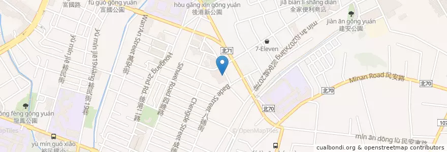 Mapa de ubicacion de 禾屋日式涮涮鍋 en 타이완, 신베이 시, 신좡 구.