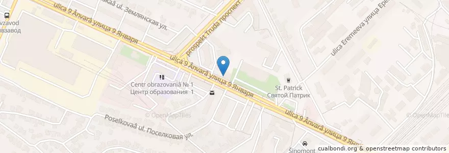 Mapa de ubicacion de Оскар en Rusia, Distrito Federal Central, Óblast De Vorónezh, Городской Округ Воронеж.