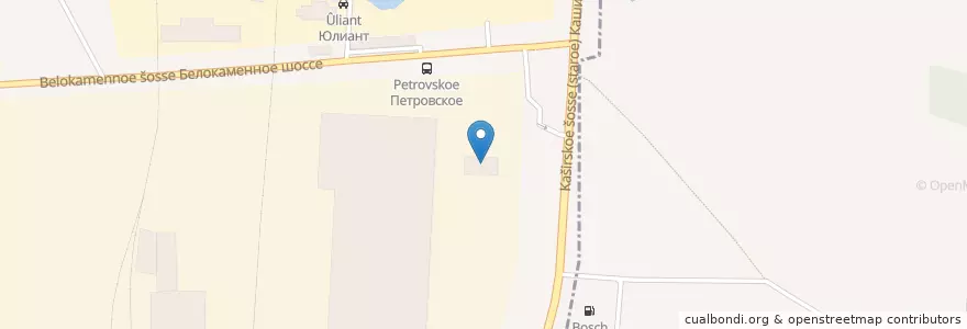 Mapa de ubicacion de Клюква en روسيا, Центральный Федеральный Округ, محافظة موسكو, Ленинский Городской Округ.