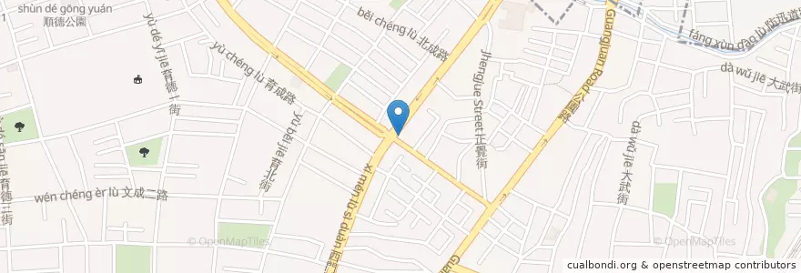 Mapa de ubicacion de 永豐商業銀行 en 臺灣, 臺南市, 北區.