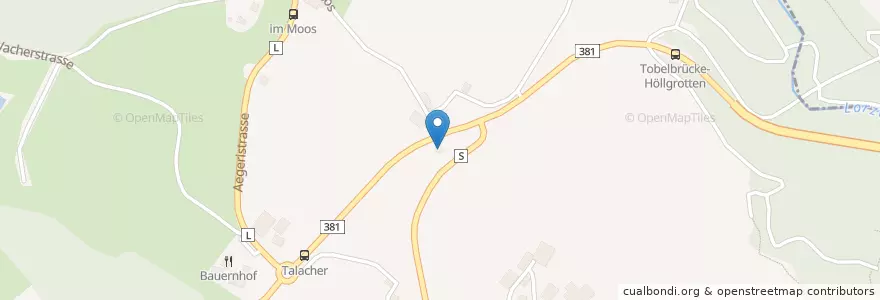 Mapa de ubicacion de Restaurant Moosrank en Switzerland, Zug, Baar.