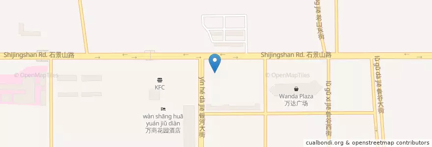 Mapa de ubicacion de Underground Parking Lot en China, Peking, Hebei, 石景山区.