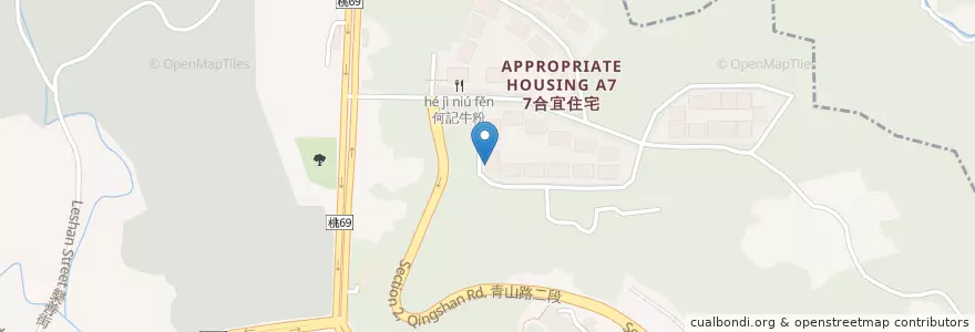 Mapa de ubicacion de 文青自助餐 en Taiwan, 桃園市, 龜山區.