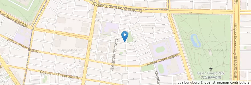 Mapa de ubicacion de 呂桑食堂 en تايوان, تايبيه الجديدة, تايبيه, 大安區.
