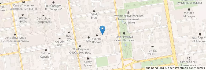 Mapa de ubicacion de Дача en Russie, District Fédéral Central, Oblast De Tambov, Тамбовский Район, Городской Округ Тамбов.