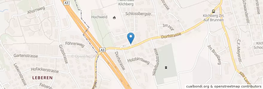 Mapa de ubicacion de Schlossgarten en Schweiz/Suisse/Svizzera/Svizra, Zürich, Bezirk Horgen, Kilchberg (Zh).