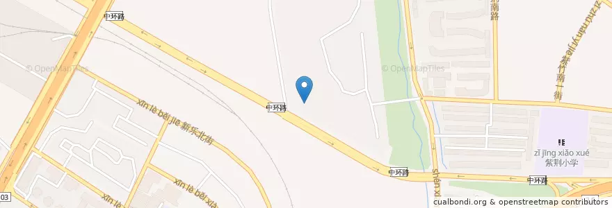 Mapa de ubicacion de 成都师范银都小学紫薇校区 en Cina, Sichuan, 成都市, 武侯区 (Wuhou), 高新南区 (Hi-Tech South Zone), 石羊街道.
