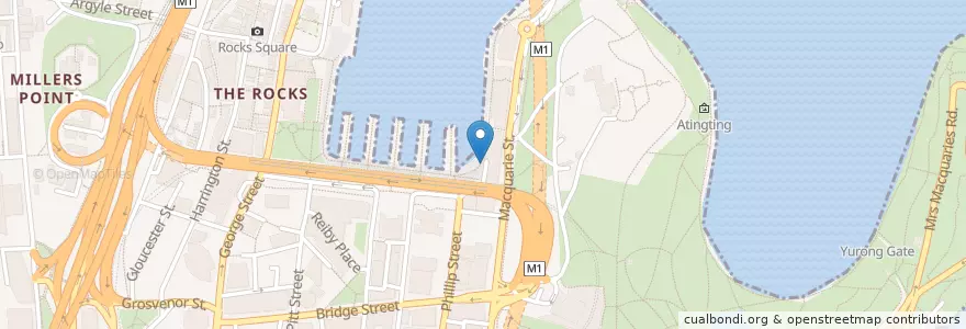 Mapa de ubicacion de Baskin Robins en Avustralya, New South Wales, Council Of The City Of Sydney, Sydney.