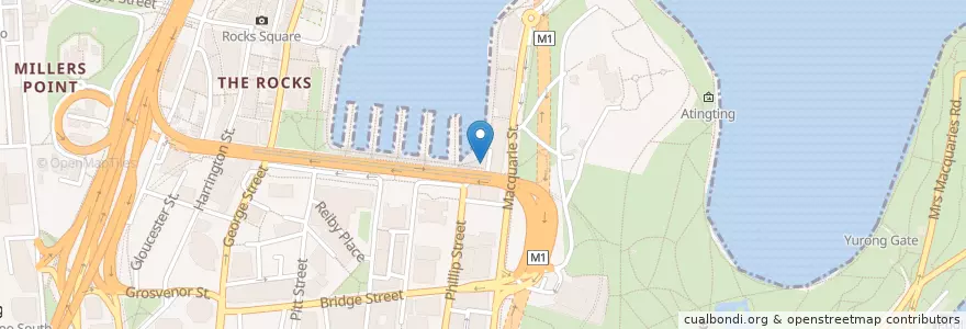 Mapa de ubicacion de Cookieman Cafe en استرالیا, New South Wales, Council Of The City Of Sydney, Sydney.