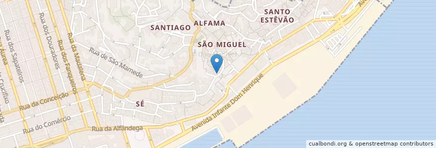 Mapa de ubicacion de Allfama Too en 포르투갈, Lisboa, Grande Lisboa, 리스본, Santa Maria Maior.