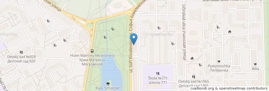 Mapa de ubicacion de Библиотека № 30 en 러시아, Центральный Федеральный Округ, Москва, Северный Административный Округ, Дмитровский Район.