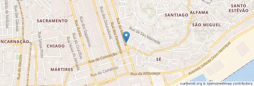 Mapa de ubicacion de Há Café No Alfarrabista en Portugal, Lisbon, Grande Lisboa, Lisbon, Santa Maria Maior.