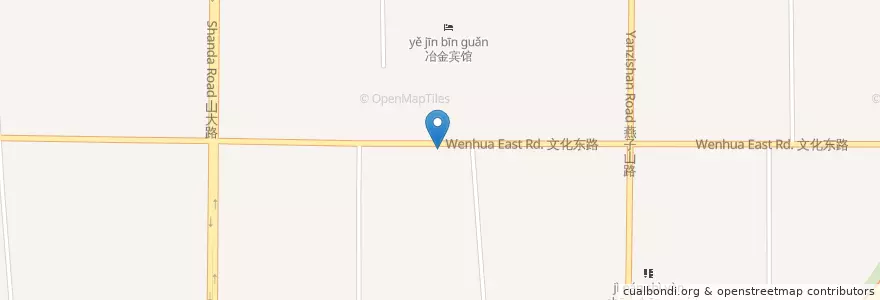 Mapa de ubicacion de 土大力 en 中国, ツャントン;山東, チーナン;済南市, 历下区, 燕山路街道.