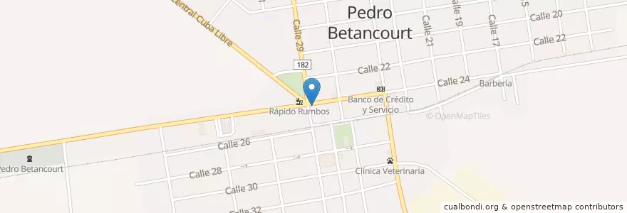 Mapa de ubicacion de CADECA en Kuba, Matanzas, Pedro Betancourt.