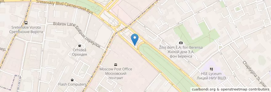 Mapa de ubicacion de Проездные билеты en Rússia, Distrito Federal Central, Москва, Центральный Административный Округ, Красносельский Район.
