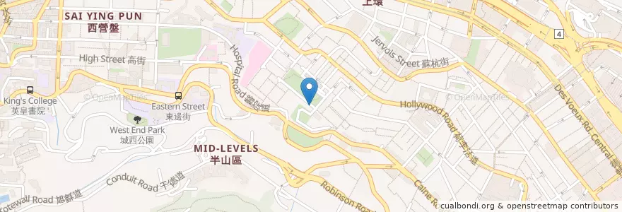 Mapa de ubicacion de Po's atelier en China, Guangdong, Hong Kong, Hong Kong Island, New Territories, Central And Western District.