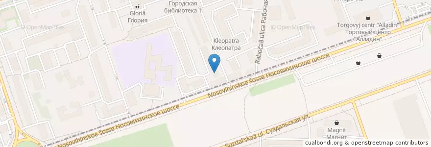 Mapa de ubicacion de Даф-Мед en Rusia, Центральный Федеральный Округ, Москва, Район Новокосино.