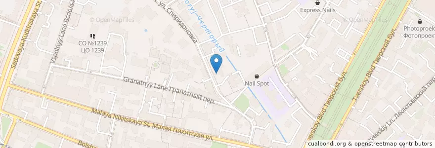 Mapa de ubicacion de Хлеб Насущный en Rusia, Distrito Federal Central, Москва, Distrito Administrativo Central, Пресненский Район.