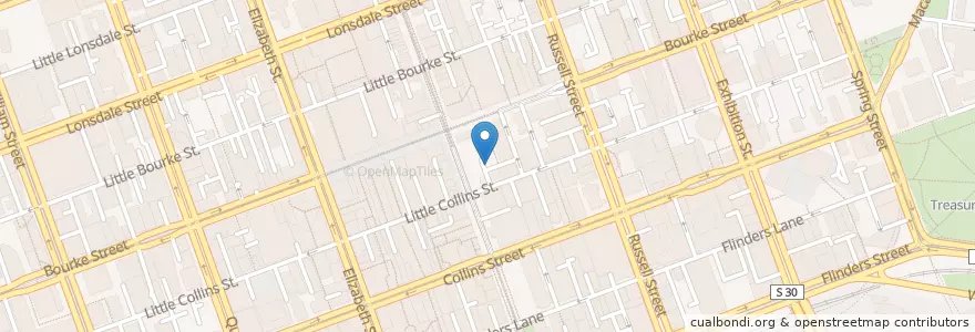 Mapa de ubicacion de OK Chicken en Australien, Victoria, City Of Melbourne.