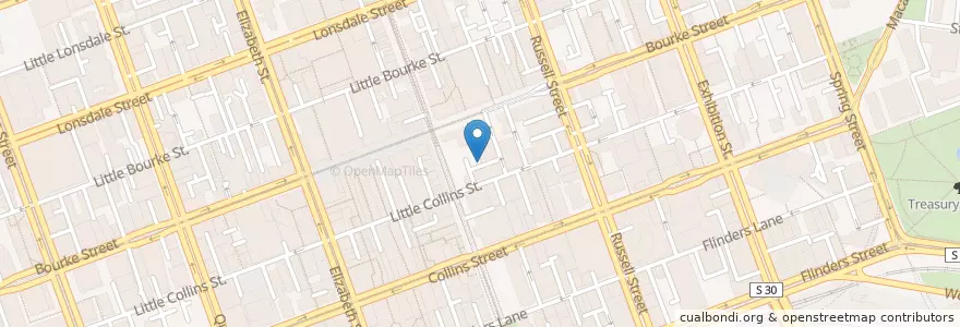 Mapa de ubicacion de Salero Kito en オーストラリア, ビクトリア, City Of Melbourne.