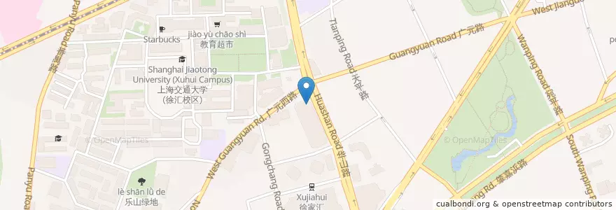 Mapa de ubicacion de Starbucks en China, Shanghai, 徐汇区.