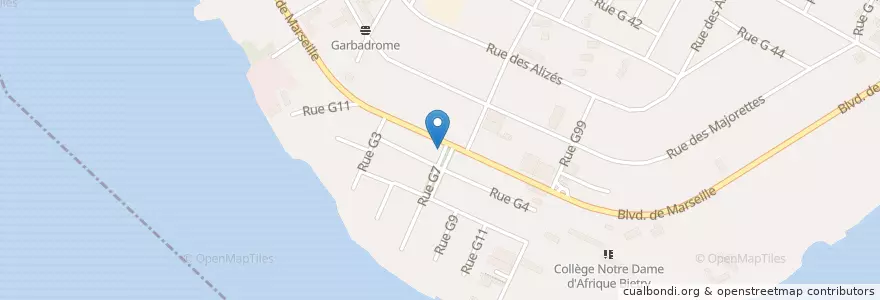 Mapa de ubicacion de Le Jimys en Costa D'Avorio, Abidjan, Marcory.