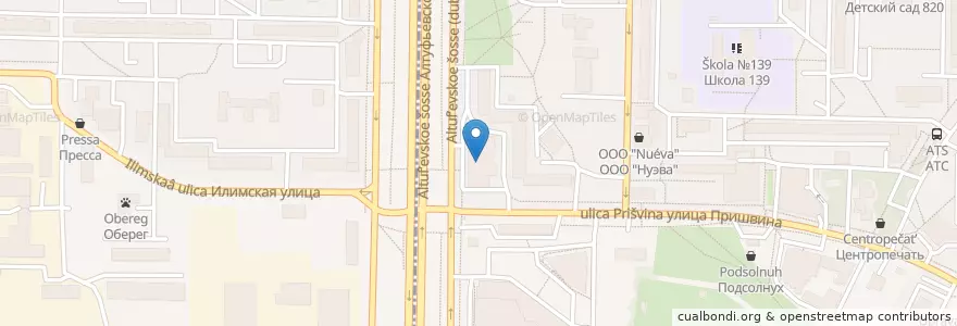 Mapa de ubicacion de ВАУ Пицца en Rússia, Distrito Federal Central, Москва, Северо-Восточный Административный Округ, Район Бибирево.