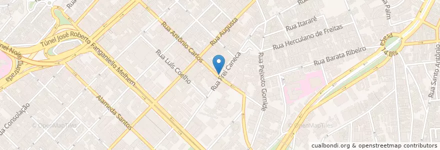 Mapa de ubicacion de Restaurante Coqueiro VI en Бразилия, Юго-Восточный Регион, Сан-Паулу, Região Geográfica Intermediária De São Paulo, Região Metropolitana De São Paulo, Região Imediata De São Paulo, Сан-Паулу.