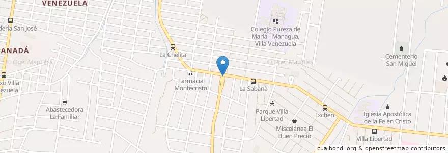 Mapa de ubicacion de Lubricantes Los Trillizos en نيكاراجوا, Departamento De Managua, Managua (Municipio).