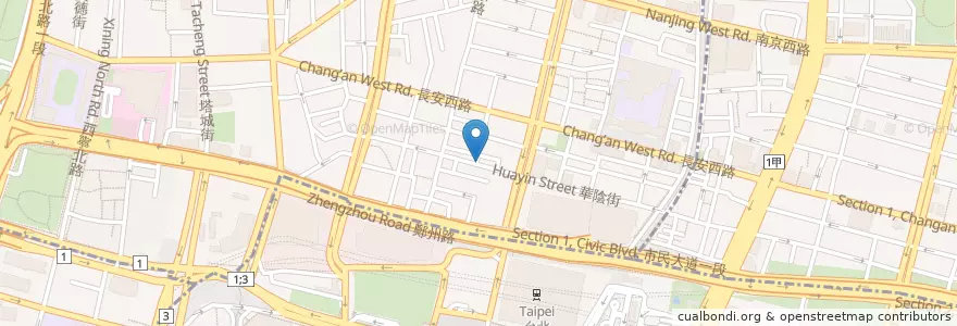 Mapa de ubicacion de 麗福素食 en 臺灣, 新北市, 臺北市.