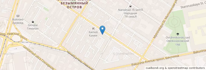 Mapa de ubicacion de Аллегро en 俄罗斯/俄羅斯, Северо-Западный Федеральный Округ, 列宁格勒州, Санкт-Петербург, Центральный Район.