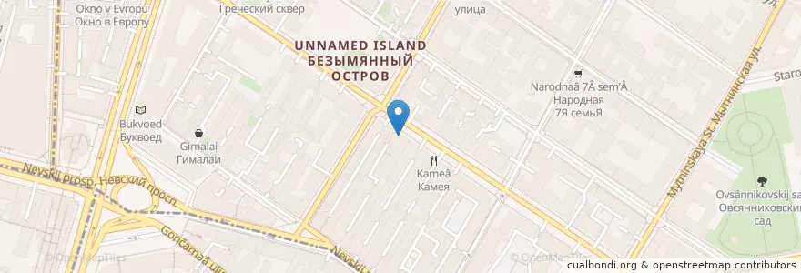 Mapa de ubicacion de Rosbank en Russia, Northwestern Federal District, Leningrad Oblast, Saint Petersburg, Центральный Район.