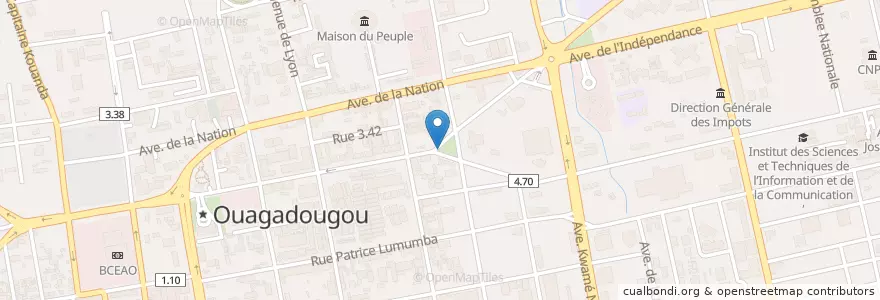 Mapa de ubicacion de Zaka en 布基纳法索, Centre, Kadiogo, 瓦加杜古.