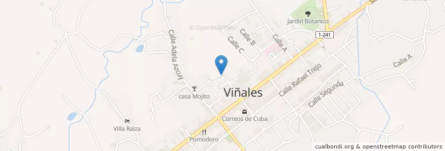 Mapa de ubicacion de Mogote cafe en 古巴, Pinar Del Río, Viñales.