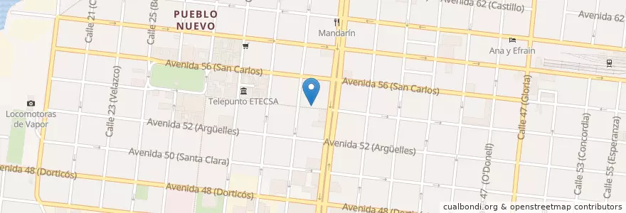 Mapa de ubicacion de Te Quedara's en کوبا, Cienfuegos, Cienfuegos, Ciudad De Cienfuegos.